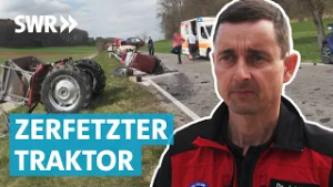 Hubschraubereinsatz nach Traktor-Unfall mit Pick-up