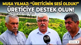 ÖZEL HABER: Mersin Ziraat Odası Başkanı Musa Yılmaz kırsal bölgede vatandaşlarla sorunları konuştu..
