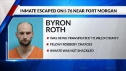 Officials are searching for an inmate who escaped near Fort Morgan