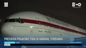 Presiden Prabowo Tiba Di Amman, Yordania