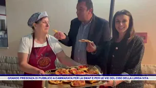 GRANDE PRESENZA DI PUBBLICO A CAMMARATA PER LA SMAP E PER LE VIE DEL CIBO DELLA LUNGA VITA