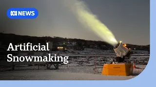 Snow machines rescue ski season as warmer winters drive innovation | ABC NEWS