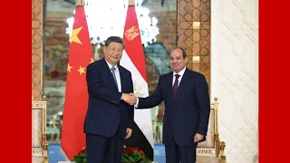 زيارة الرئيس الصيني إلى مصر.. الرئيس الصيني يجري محادثات مع الرئيس المصري