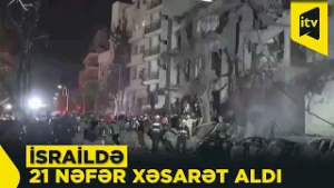 Ballistik raketlərin Təl-Əvivə düşməsi nəticəsində 21 nəfər xəsarət alıb
