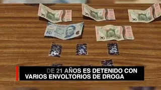 Detienen a joven de 21 años con presuntas dosis de estupefaciente en Gómez Palacio