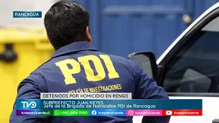 Two individuals arrested and charged in Rancagua for a homicide committed last February in Rengo