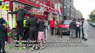 Politie-inzet WK-winst Marokko roept vragen op - Den Haag mogelijk stop voor trein naar Parijs