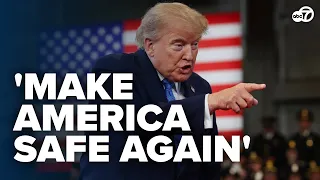 Trump talks crime drops across America, Iran war and threat of socialism during Long Island rally