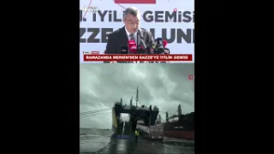 MERSİN'DEN GAZZE'YE İYİLİK GEMİSİ GÖNDERİLDİ @Kanal33mersin