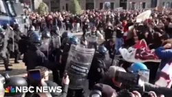 Violent clashes in Italy as demonstrators protest the cost of living