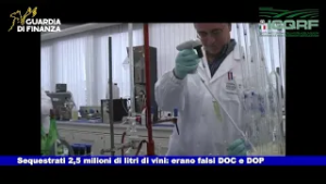 Sequestrati 2,5 milioni di litri di vini: erano falsi DOC e DOP 05.03.2026