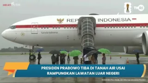 Presiden Prabowo Tiba di Tanah Air Usai Rampungkan Lawatan Luar Negeri, 27 Feb 2026