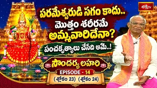 పరమేశ్వరుడి సగం కాదు..మొత్తం శరీరమే అమ్మవారిదేనా? పంచకృత్యాలు చేసేది ఆమే..! | Soundarya Lahari EP-14