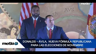 Donalds-Ávila, new Republican ticket for the November elections.