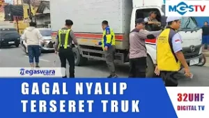 GAGAL NYALIP SEORANG KARYAWAN TERSERET TRUK MOLEN