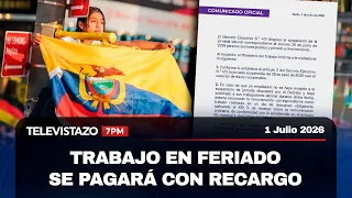 Ministry of Labor clarifies double pay for the June 26 holiday | Televistazo 7PM🔴July 1, 2026