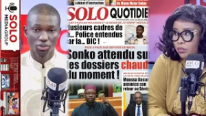 REVUE DES TITRES AVEC FATOU ABDOU NDIAYE FALL ET AL AMINE SENGHOR SUR SOLO MEDIA