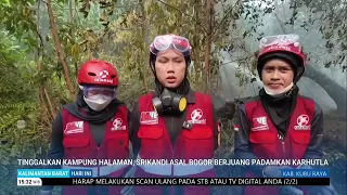LEAVING HOME BEHIND, WOMEN VOLUNTEERS FROM BOGOR FIGHT TO EXTINGUISH FOREST FIRES