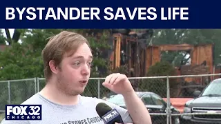 Indiana man rushes into burning garage, rescues homeowner