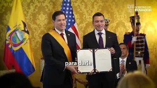 Ecuador and the United States work together for peace, health, security, and freedom. 🇪🇨🤝🏻🇺🇸