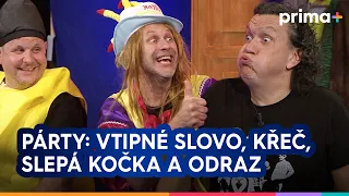 Partička: Párty: vtipné slovo, křeč, slepá kočka a odraz ve vodě