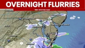 Snow flurries possible Tuesday night
