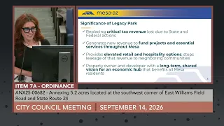 City Council Meeting - 9/14/2026