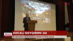 MUXTAR RESPUBLİKANIN RAYONLARINDA XOCALI SOYQIRIMI QURBANLARININ XATİRƏSİ ANILIB