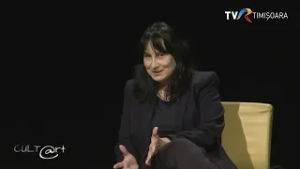 Conf. Karla Lupşan, prodecan al Fac. de Litere, Istorie, Filosofie&Teologie (UVT) la #Cultart @TVRTM