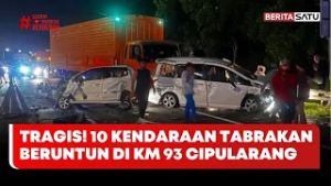 Kecelakaan Beruntun 10 Kendaraan di Tol Cipularang KM 93, 3 Tewas #beritasatu