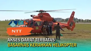 Basarnas Helicopter Evacuates Earthquake Victims from East Manggarai