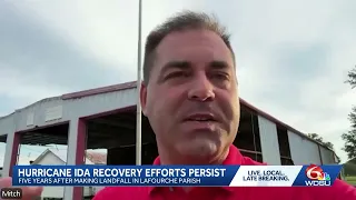 Lafourche fire station still damaged five years after Hurricane Ida
