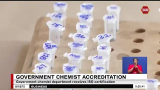 Government chemist department receives ISO certification