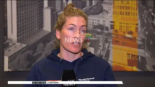 Netball SA veteran defender Karla Pretorius takes the whistle