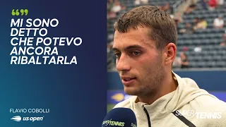Flavio Cobolli after the comeback against Comesana | Exclusive US Open 2026 Interview