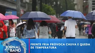 Cold front brings rain and temperature drop to the Center-South | Jornal da Band