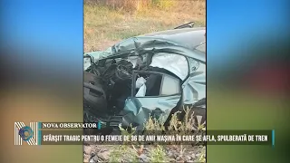 Tragic end for a 36-year-old woman! Her car, struck by a train