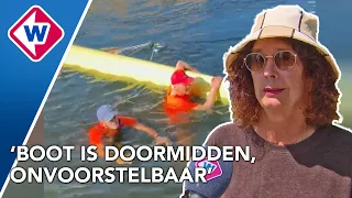 Roeiboot vol senioren geramd door vrachtschip