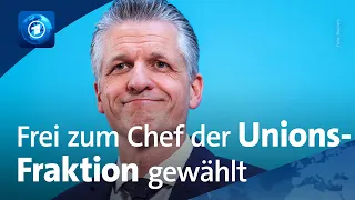 Nachfolge von Spahn: Frei zum Fraktionschef der Union gewählt