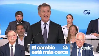 Feijóo announces a Senate commission to investigate the mass entry into Ceuta