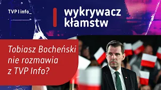 Tobiasz Bocheński won't talk to TVP Info? | LIE DETECTOR