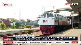 Momen Presiden Prabowo Jajal Kereta Nusantara Explorer dari Semarang #BeritaSatu