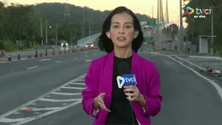 PARANA SENATE CANDIDATE GLEISI HOFFMANN (PT) HOLDS MOTORCADE ON THE COAST