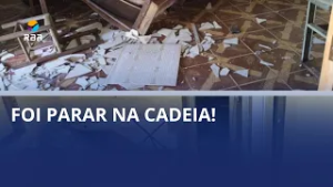 Homem é preso após ameaçar a mãe e depredar móveis da casa, em Rio do Sul