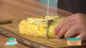 Vamo Arriba - Tortilla de papas rellena de hamburguesa