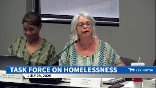 Mayor's Task Force to End Homelessness (July 29, 2026)