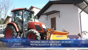 PRIMĂRIA ORAȘULUI GĂEȘTI A CÂȘTIGAT UN PROIECT PENTRU ACHIZIȚIA DE UTILAJE