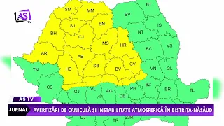 Heatwave and Atmospheric Instability Warnings for Bistrița-Năsăud