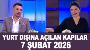 Yurt Dışına Açılan Kapılar 7 Şubat 2026