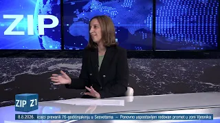 ZIP - 8.8.2026. - SREDIŠNJE VIJESTI Z1 TELEVIZIJE
